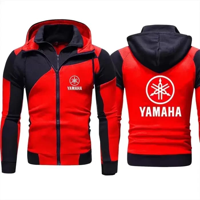 Veste de moto imprimée à capuche Yamaha, pull de vélo, veste de course Yamaha