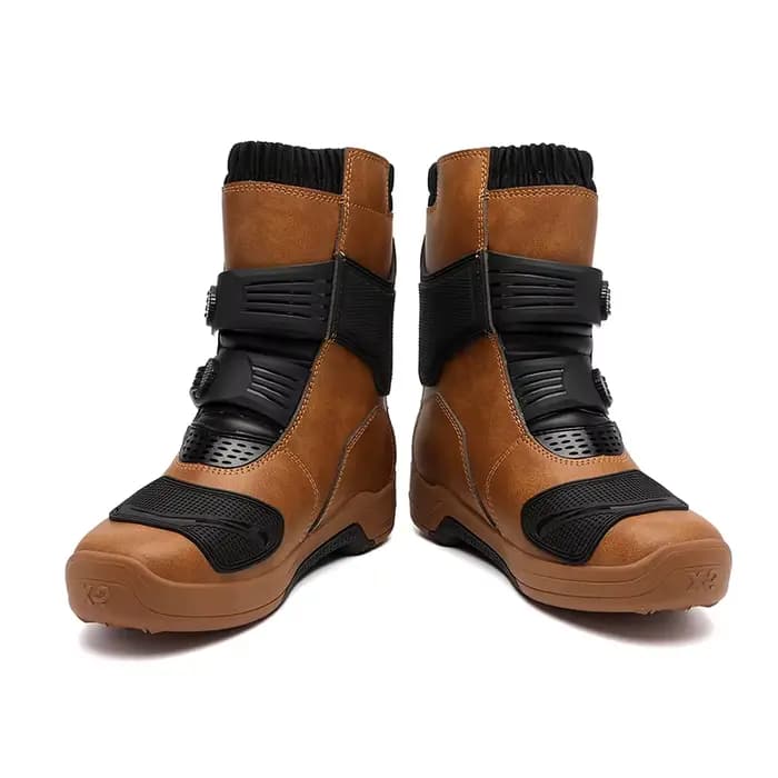 Bottes de moto noires pour hommes, imperméables, chaussures de motocross pour vélo tout-terrain, ant