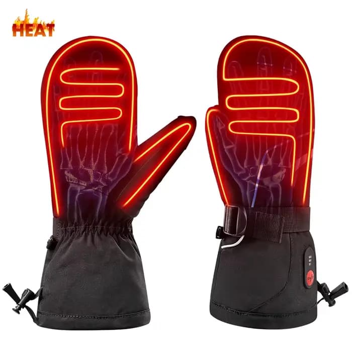 SNOW DEER-Gants thermiques imperméables pour hommes et femmes, mitaines de ski métropolitaines, batt