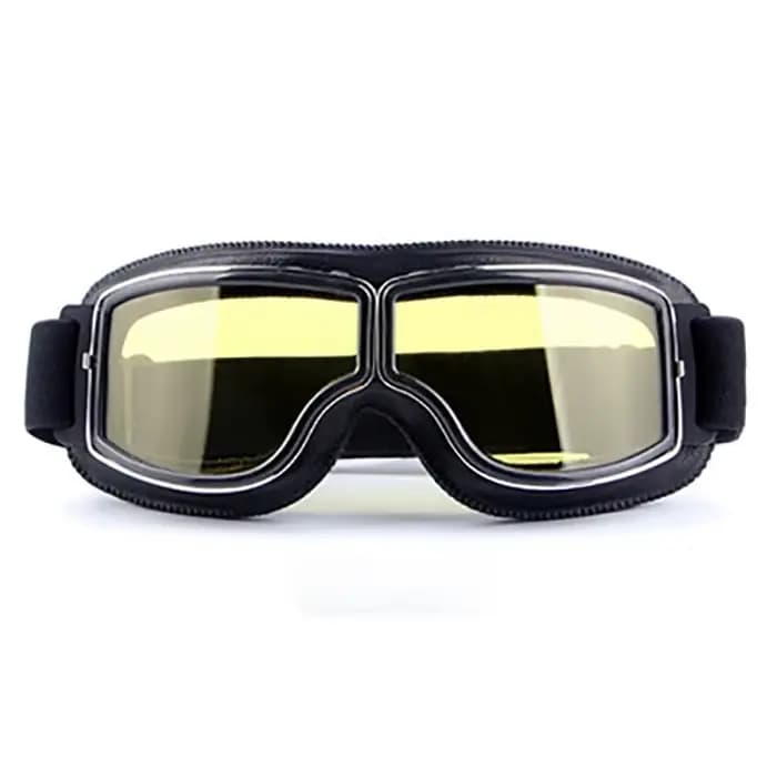 Lunettes de moto coupe-vent pour casque de moto, lunettes de soleil rétro universelles pliantes en c