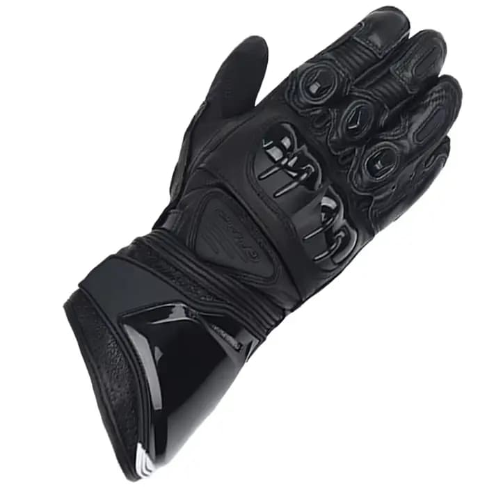 Gants de moto en cuir véritable Two-X Gp Pro pour homme, coupe longue, résistants au vent, compatibl