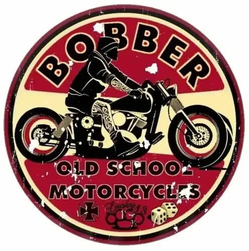 Autocollant Bobber Vintage Anti-Rayures pour Moto, Nouveau Design, Rétro, Look, Matériel de Décorati