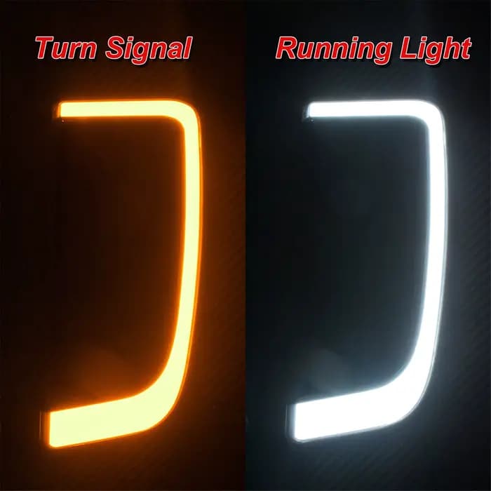 Carénage de Clignotant LED pour Moto Harley, Grilles betérieures Noires, pour Rue Touring, de Route,