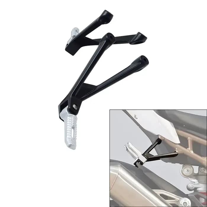 Repose-pieds arrière chromés noirs pour moto, pédale, repose-pieds, BMW M1000RR 2020-2022, S1000RR 2