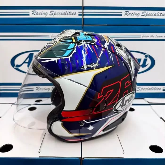 Casque ouvert VZ-RAM Pedrosa Shogun 3/4 casque hors route course Motocross casque de moto