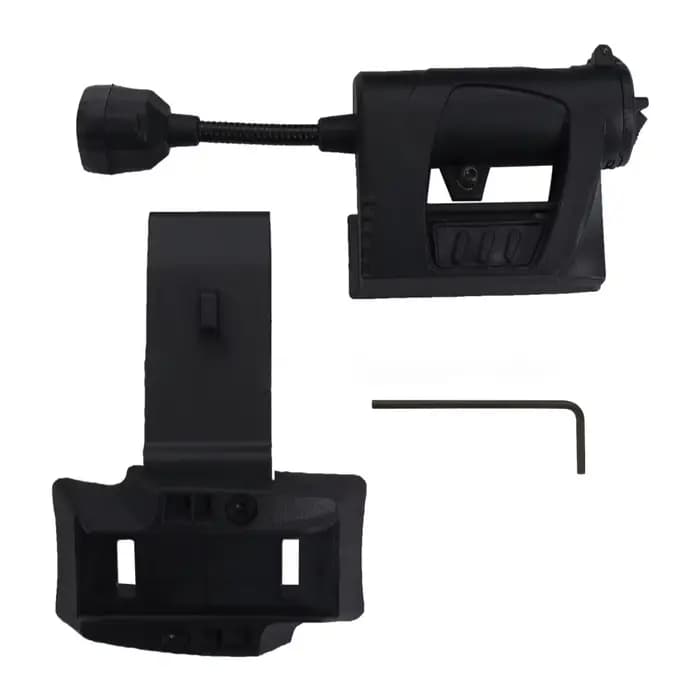Lumière de casque LED 3 modes, lampe Flash haute puissance, casque tactique étanche, pêche de nuit e