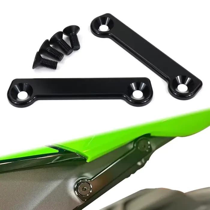 Couvercle de trous de cheville de passager arrière adapté pour KAWASAKI Ninja ZX-6R /ZX636 2009 – 20