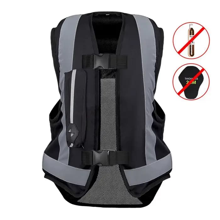 Gilet airbag moto réfléchissant, veste de course gonflable, équipement de protection airbag pour mot