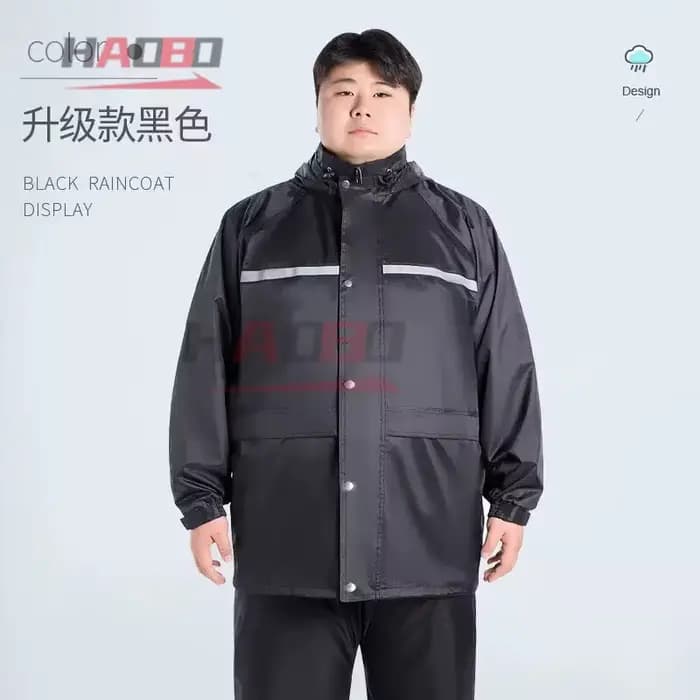 Veste imperméable grande taille 5XL-6XL, combinaison de pluie, pantalon de pluie, pour hommes et fem