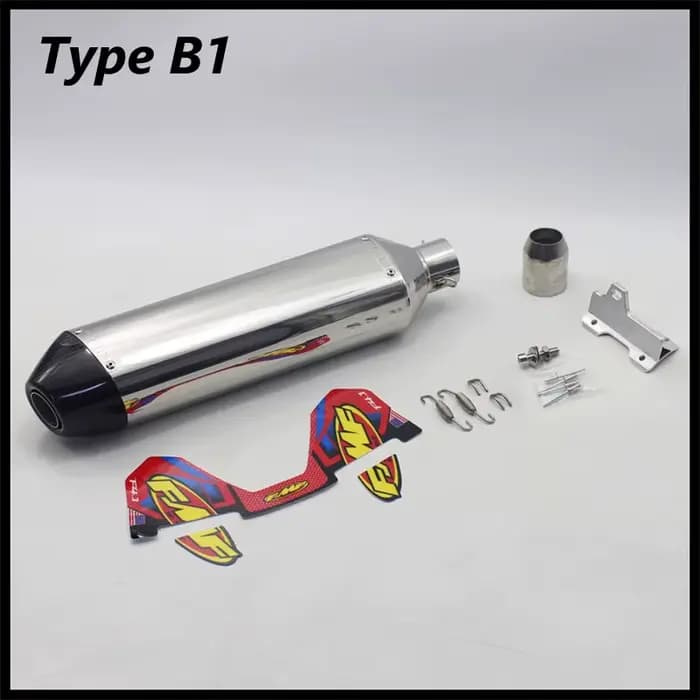 Pot d'échappement moto universel FMF 4T de 470 mm avec silencieux et support pour motos, motocross e