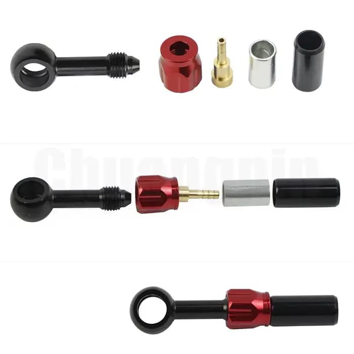 Raccord de frein Banjo en aluminium pour Moto, hydraulique renforcé, frein, embrayage, tuyau d'huile