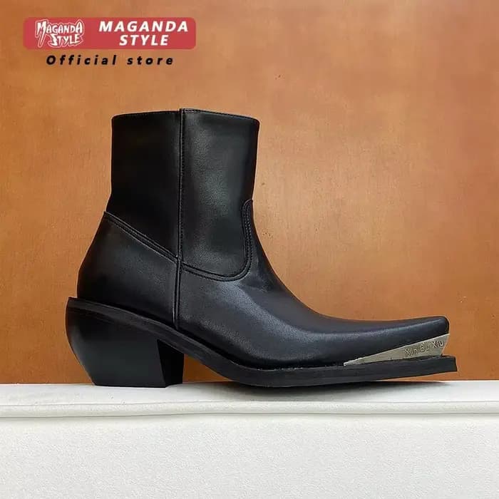 Bottes Chelsea rétro unisexes, style britannique, bottes à bout carré en cuir véritable, bottes cour