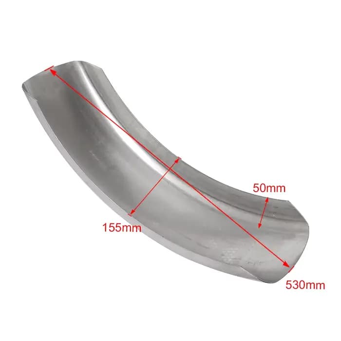 Garde-boue de protection de roue arrière pour moto Cafe Racer, 6.1 pouces, court/long, en acier non 