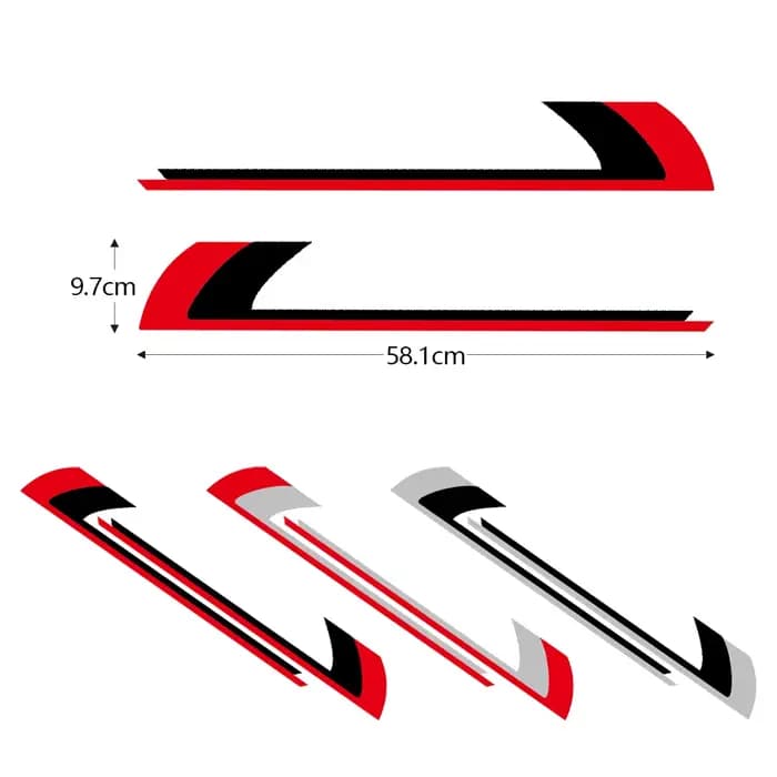 Autocollants réfléchissants pour moto, accessoires pour Scooter, corps latéral, pour Piaggio Vespa S
