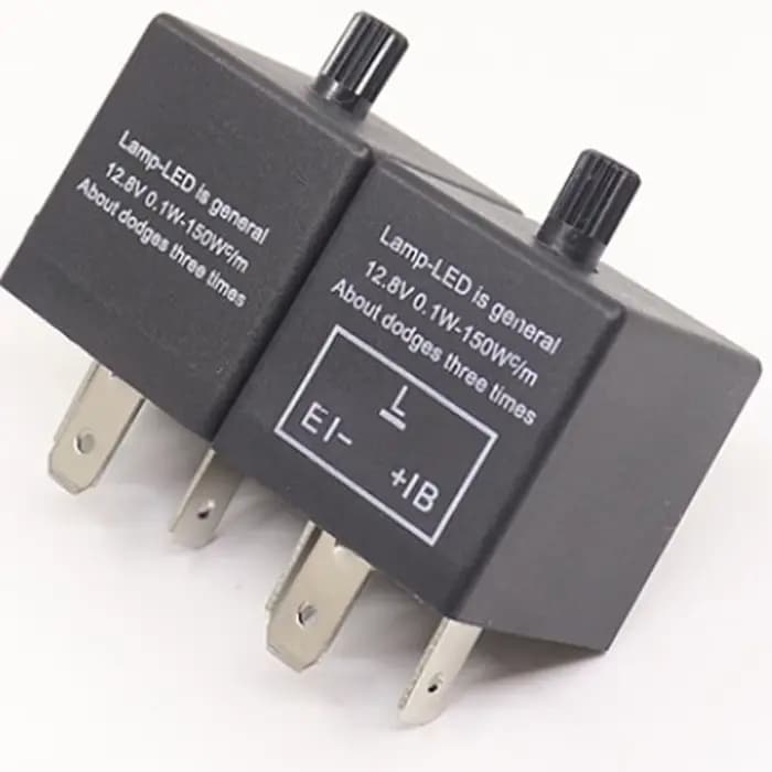 Relais de clignotant LED réglable 12v, 3 broches, clignotants de moto, convertisseur de clignotant, 