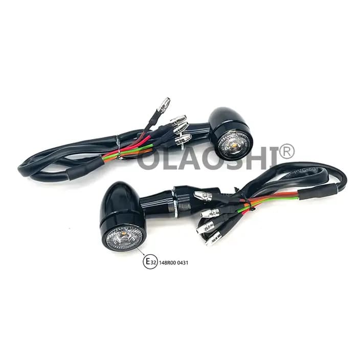 Clignotant LED pour moto, feu arrière de frein arrière, micro clignotant, clignotant, lampe de clign