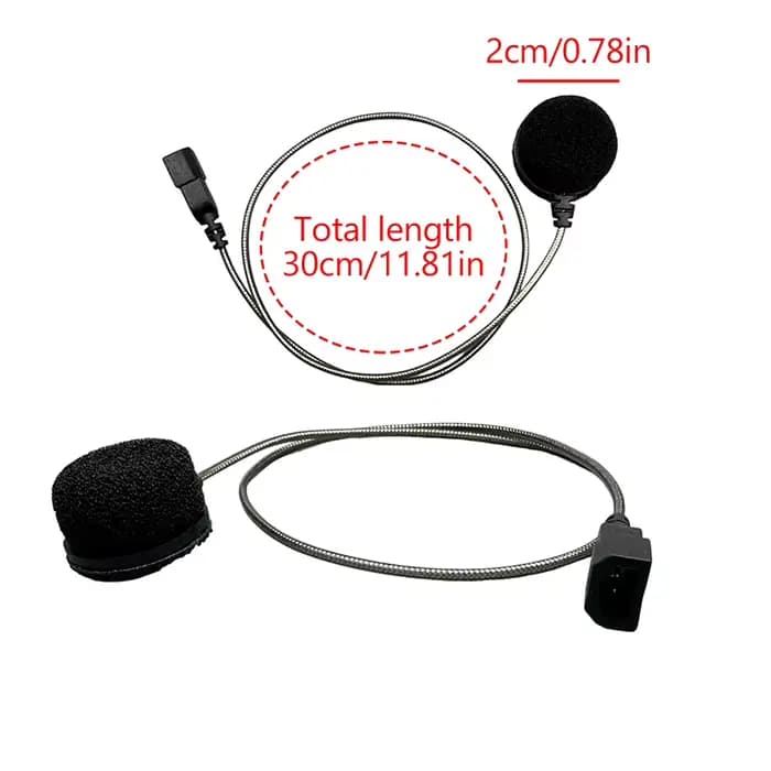 Interphone Bluetooth pour casque de moto Cardo Premium, comprend des micros à fil souple/dur et un h