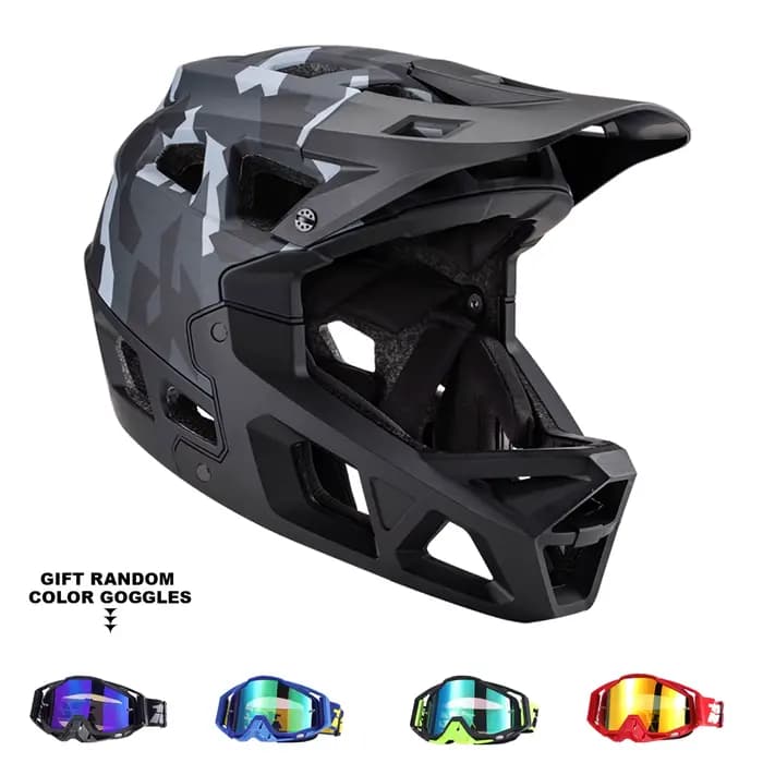 Casque intégral de vélo Seeker pour cross-country, casque de protection pour VTT et descente, casque