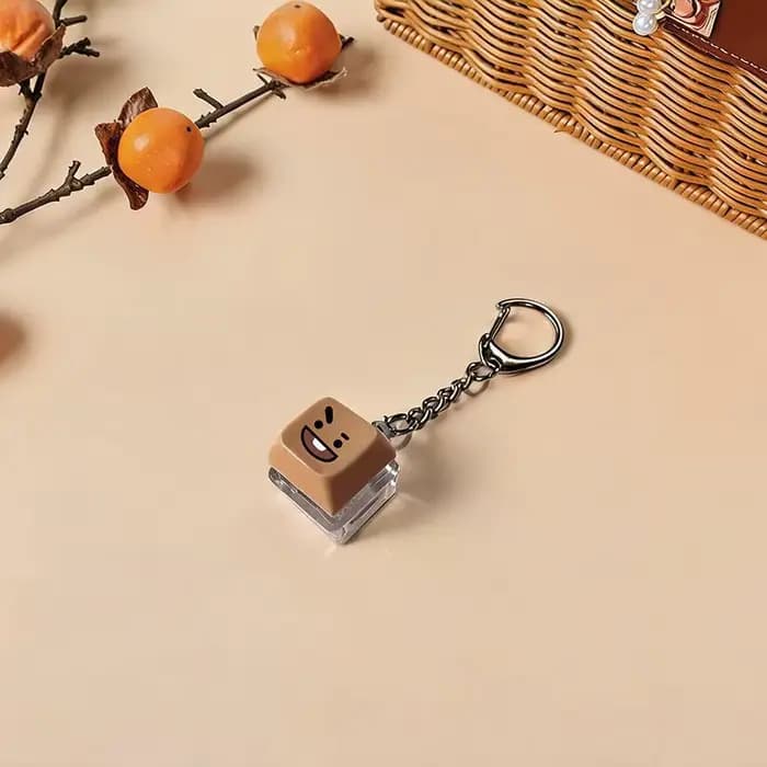 Accessoires K-POP BT21 - Capuchons de clavier, porte-clés, accessoires anti-stress pour fans, cadeau