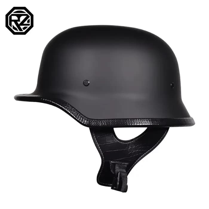 Casque de moto pour adulte ORZ, style rétro, demi-casque, imite le casque de soldat allemand de la S
