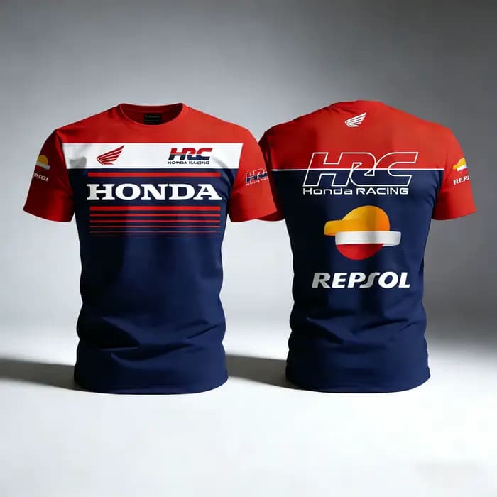 Honda Moto GP HRC Repsol manches courtes sport Fitness hommes été t-shirt course périphérie commémor