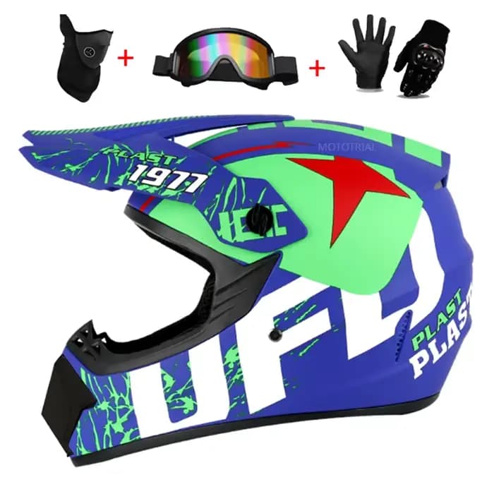 Casque de moto intégral moto tout-terrain livraison gratuite envoyer 3 cadeaux descente AM DH Cross 