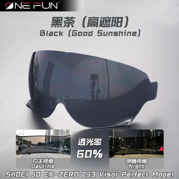 Visière de casque JO pour SHOEI CJ3 JO EX-Zero, casque photochromique intégral, masque à lentille An