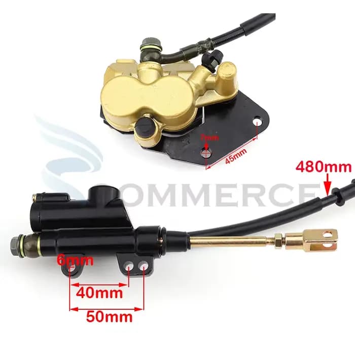 Kit de frein à disque hydraulique avant/arrière de moto, pour la plupart des motos 50cc-125cc, Pit D