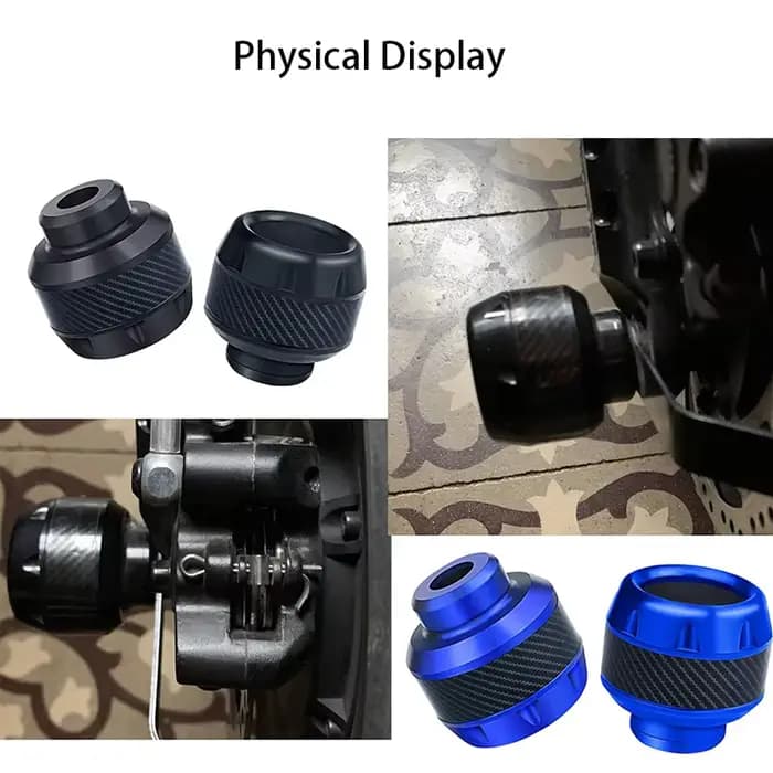 Protection universelle contre les chutes de Moto, 2 pièces, Protection contre les chocs pour pneus d