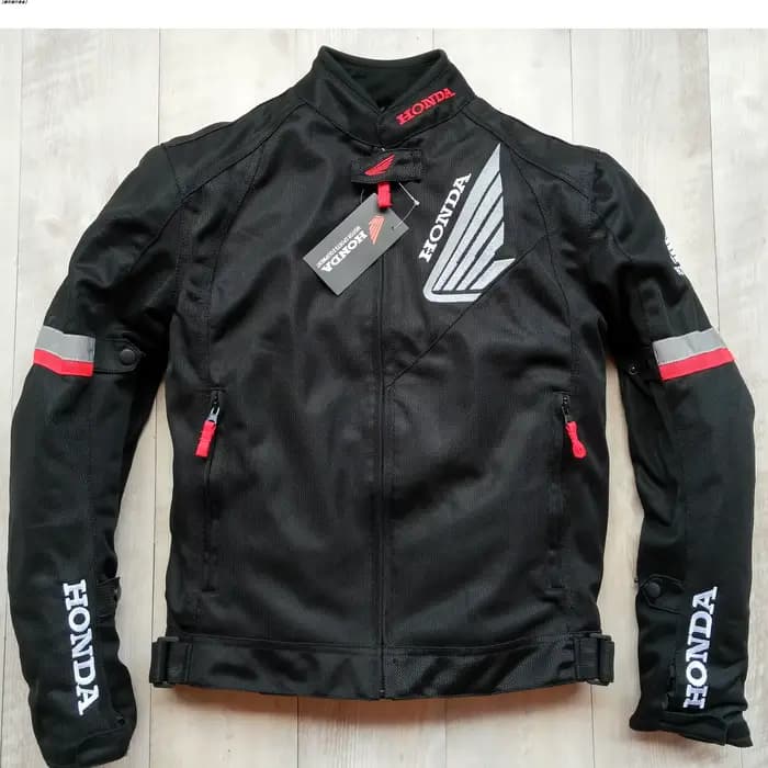 Veste de Moto Honda avec armure corporelle CE, vestes de course pour hommes et femmes, vêtements de 