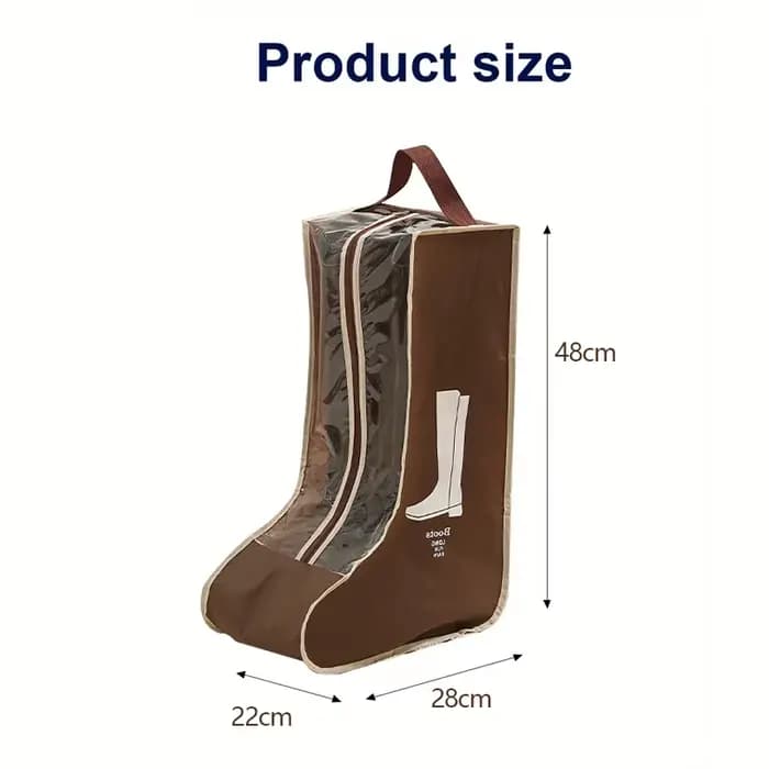 Sac de transport pour bottes d'équitation en tissu non tissé PVC, design ergonomique durable, poigné
