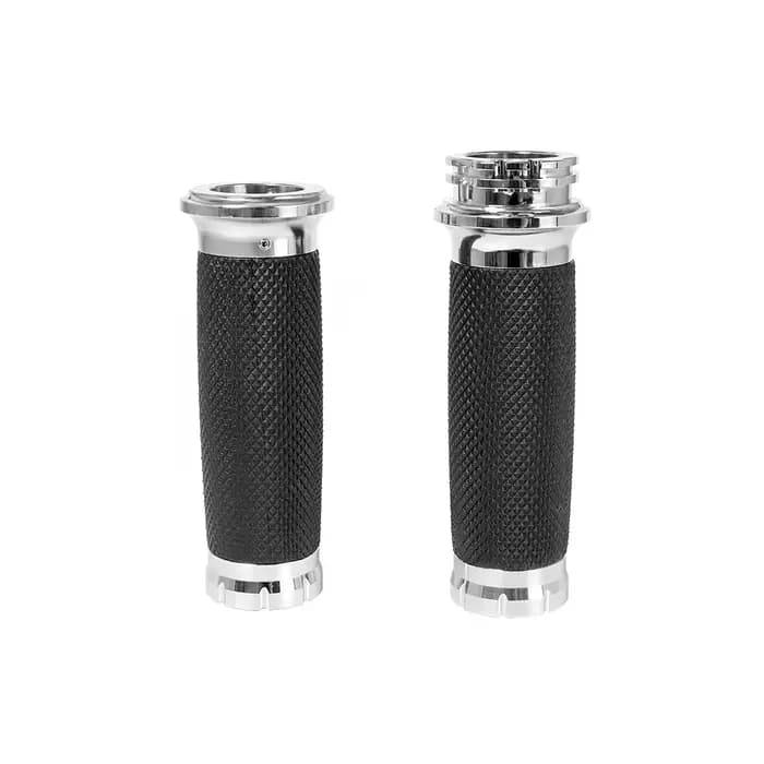 Poignées de guidon noires pour moto, 1 pouce, 25mm, 22mm, 7/8 pouces, en aluminium, pour Harley Spor