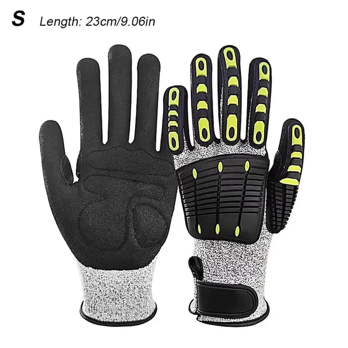 1 paire de gants de travail de Protection Anti-vibration, Anti-écrasement, de sauvetage en plein air
