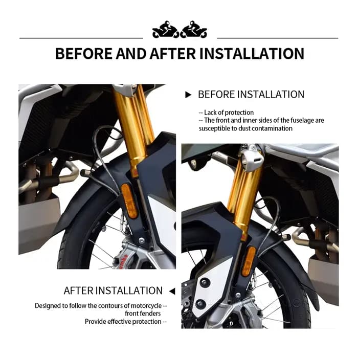 Extension de garde-boue avant de moto, pour Tiger 1200 GT Pro Explorer 2022-, pour Tiger1200 XC XR X