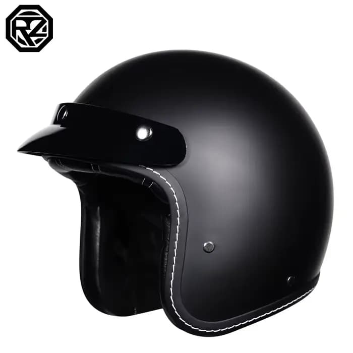 Casque de moto ORZ pour hommes et femmes, Certification 3C, demi-casque rétro 3/4, pour les déplacem
