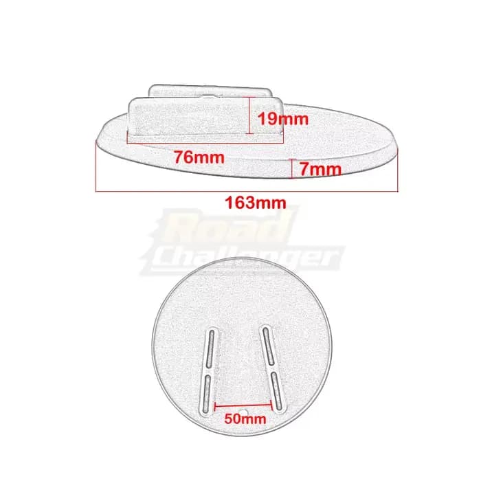 Béquille latérale de moto Jiffy support dessous de verre rondelle 1 pièce pour Harley Touring Sports