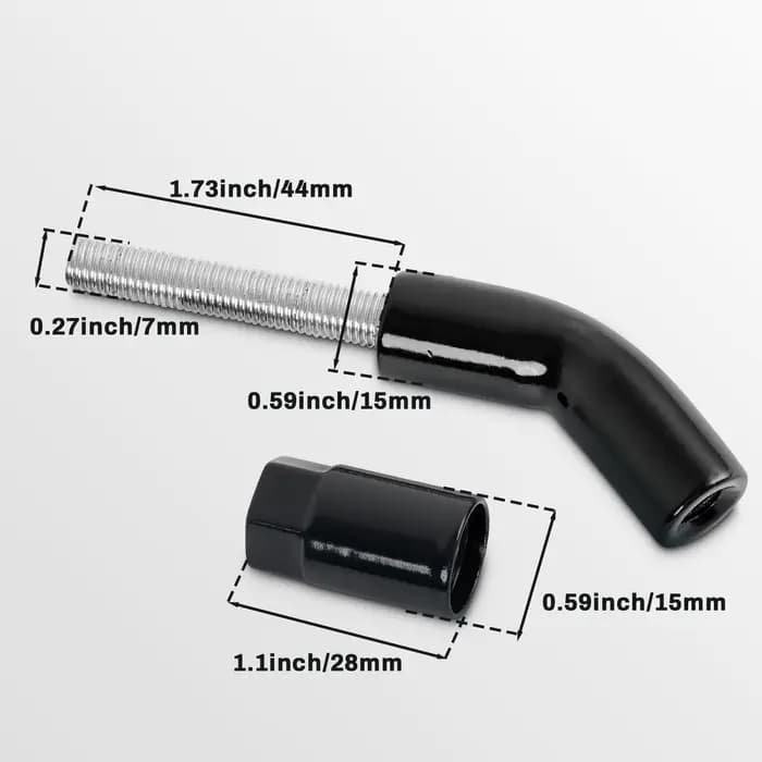 Extension de tige de rétroviseurs de moto, adaptateur Riser pour Harley Sportster X883 1200 Iron 883