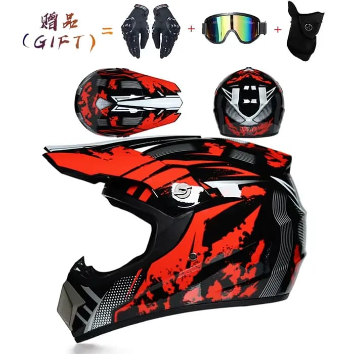 Casque de motocross de sécurité Casco Motocross vélo descente capacité ATV casque croisé enfant casq