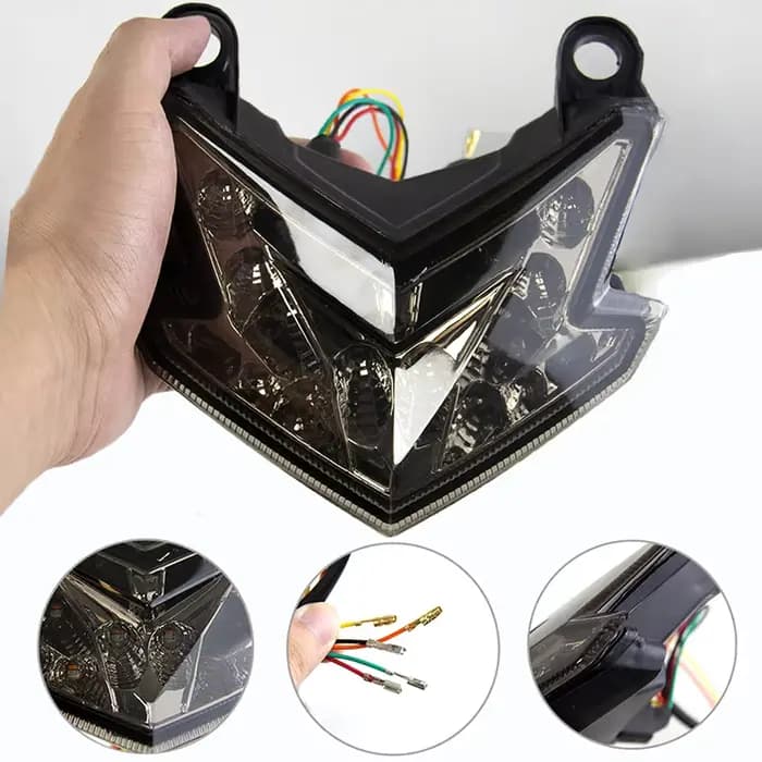 Feu arrière de frein de moto pour Kawasaki Z800 Z125 ZX636 ZX-6R NINJA Z125 PRO, clignotant, feux ar