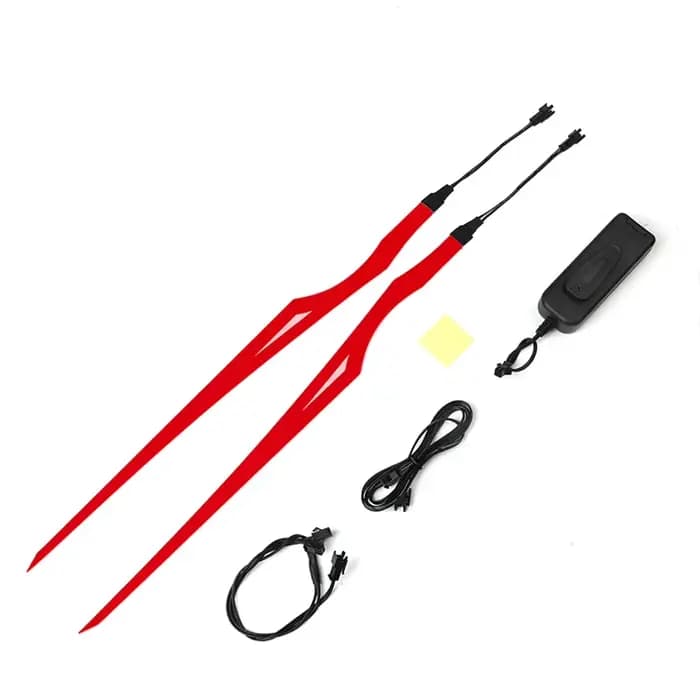 Barre Lumineuse Décorative pour Casque de Moto, Lumière Fluorescente, Signal Lumineux LED, Bricolage
