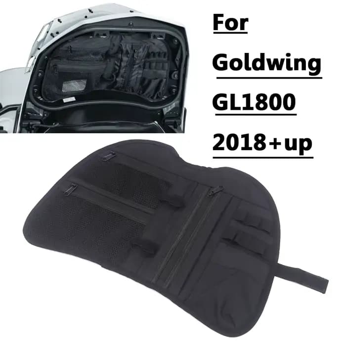 Couvercle de coffre Gold Wing 1800 avec doublure couvertes, sac de rangement d'évaluation, poche de 