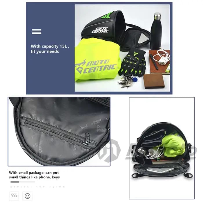 Sac arrière de moto étanche, bagages de Sport, selle réfléchissante, sac arrière d'équitation, sac d