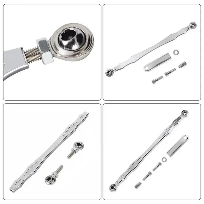 Levier de changement de vitesse chromé, 320mm, pour Harley Touring Road King Glide, Softail Fat Boy,