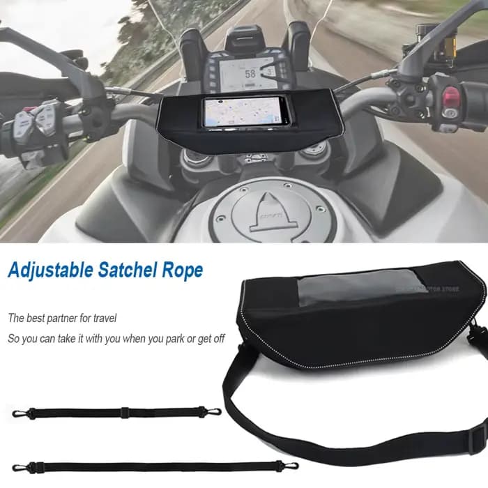 Sac étanche de voyage pour accessoires de moto, sac de rangement pour guidon, sac à outils de voyage