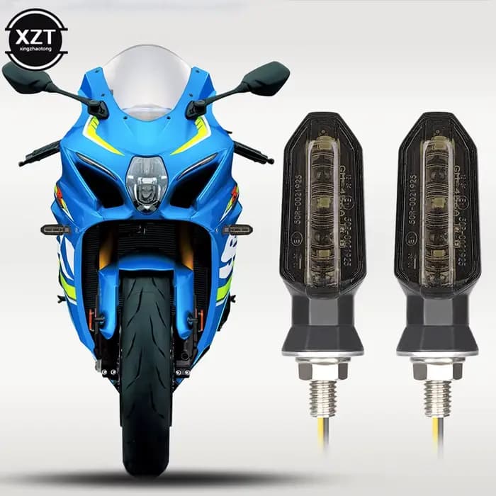 Mini clignotants LED pour moto, clignotant ambre, clignotant, lampe, indicateur de moto, accessoire 