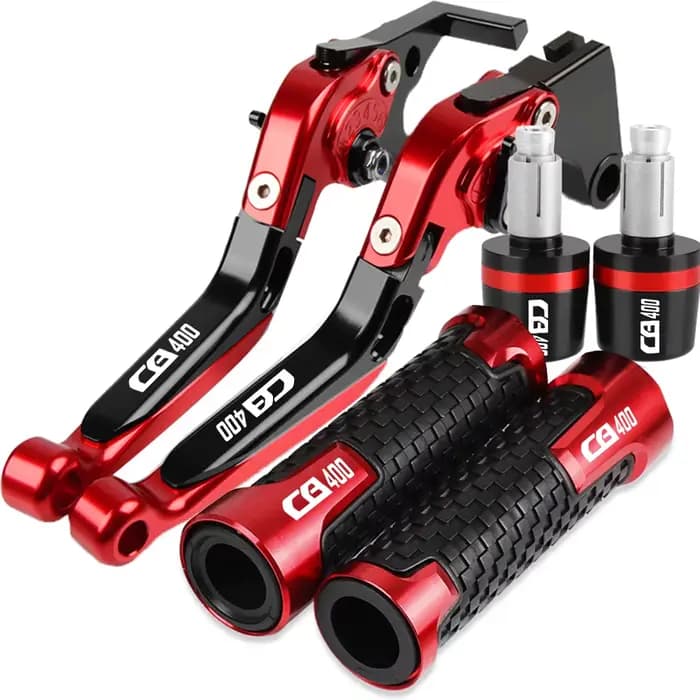 Leviers d'embrayage de frein réglables pour moto, poignées de guidon, bouchon d'extrémité, Honda CB4
