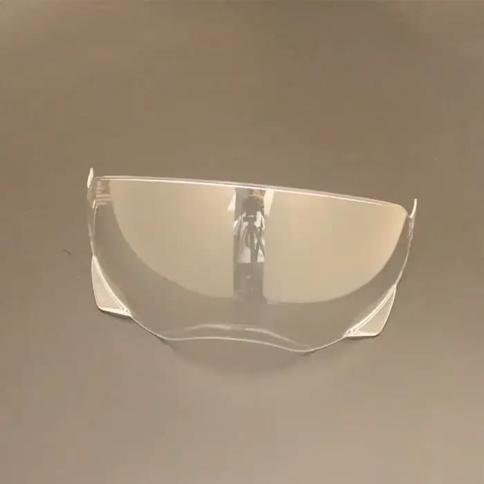 Visière de casque Broozer pour cloche Broozer, visière de casque de moto, lunettes plaquées argent r