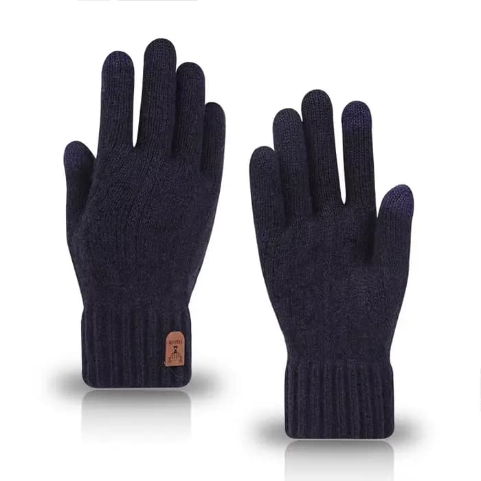   Gants chauds d'hiver pour écran tactile, 4 couleurs, unisexe, en tricot, lavables en Machine, id