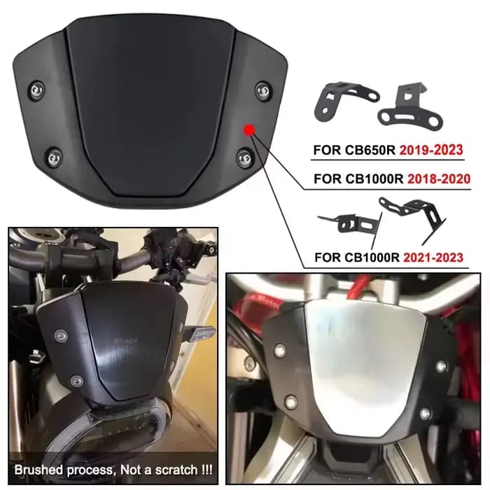 CB650r pare-brise moto pare-brise pour Honda CB650R 2019-2023 CB1000R 2018-2023 avant Sport vent déf