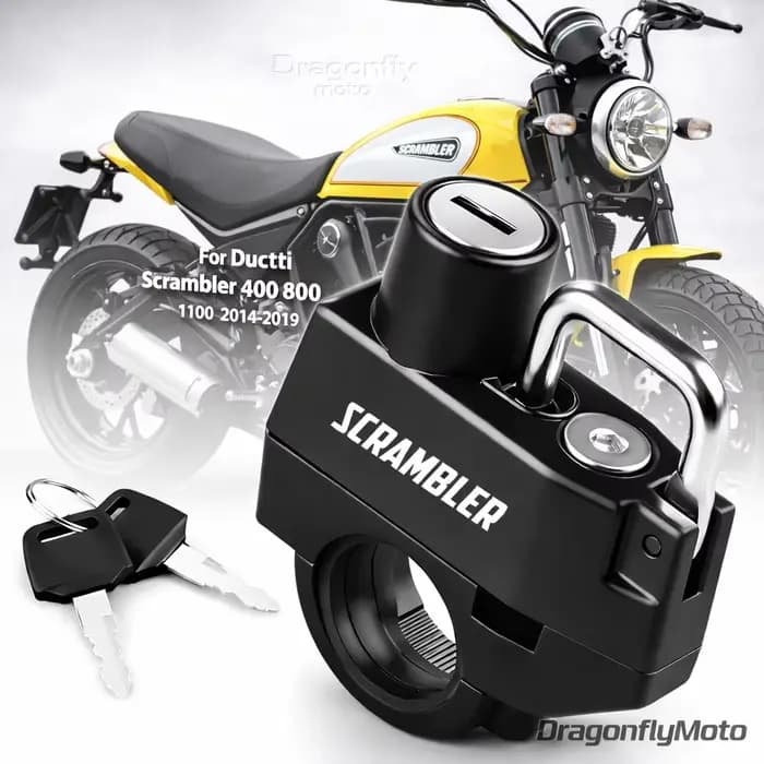 Verrou de casque de moto pour Ducati Scrambler 400 800 1100 2014-2019, dispositif de verrouillage an